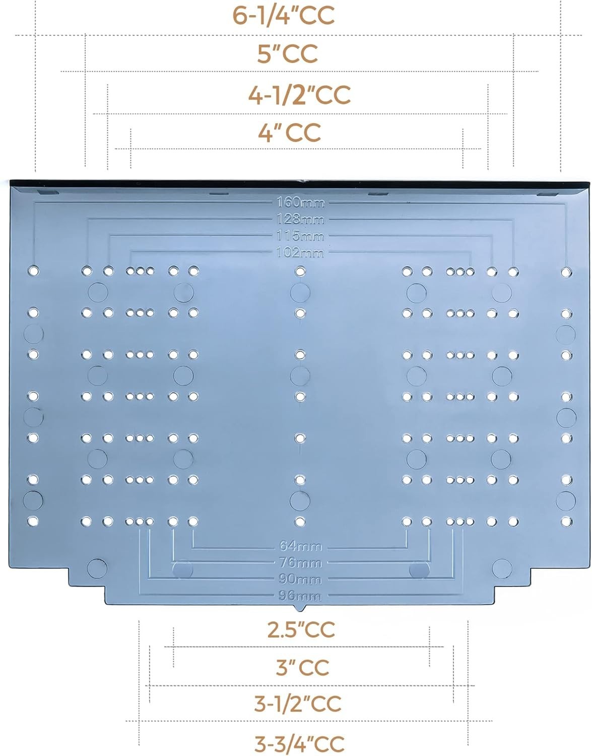 Precision Cabinet Handle Template Tool - Easy Installation for Knob Drilling