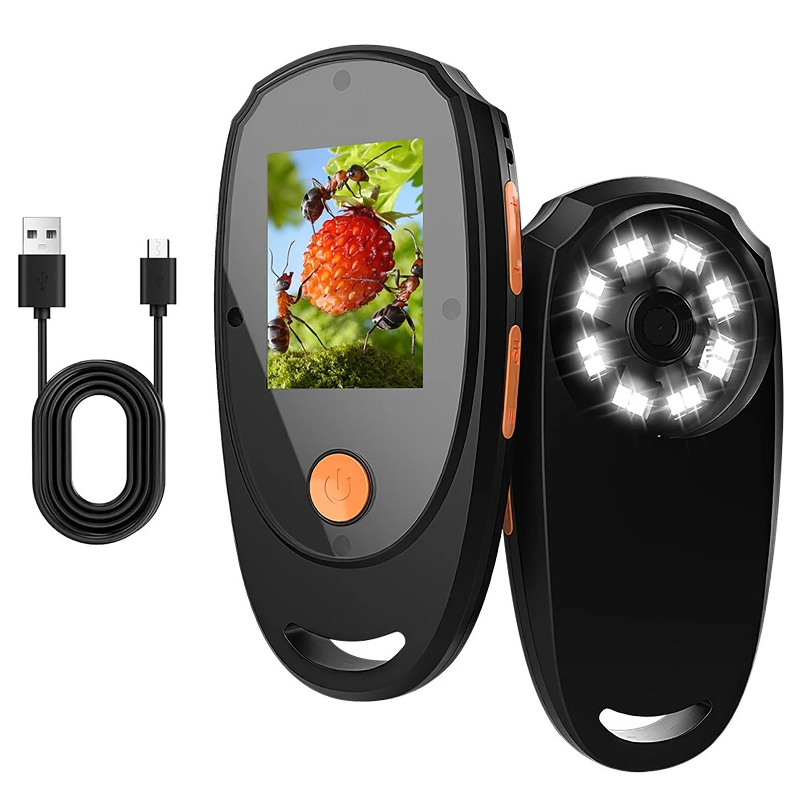 Handheld Digital Microscope Kit Fit AVI Video format, Support TF card up to 64g