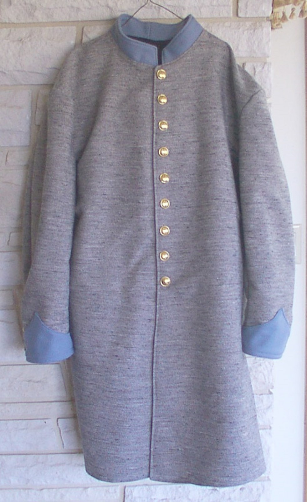 Confederate Jean Wool Frock Coat,  New, Civil War