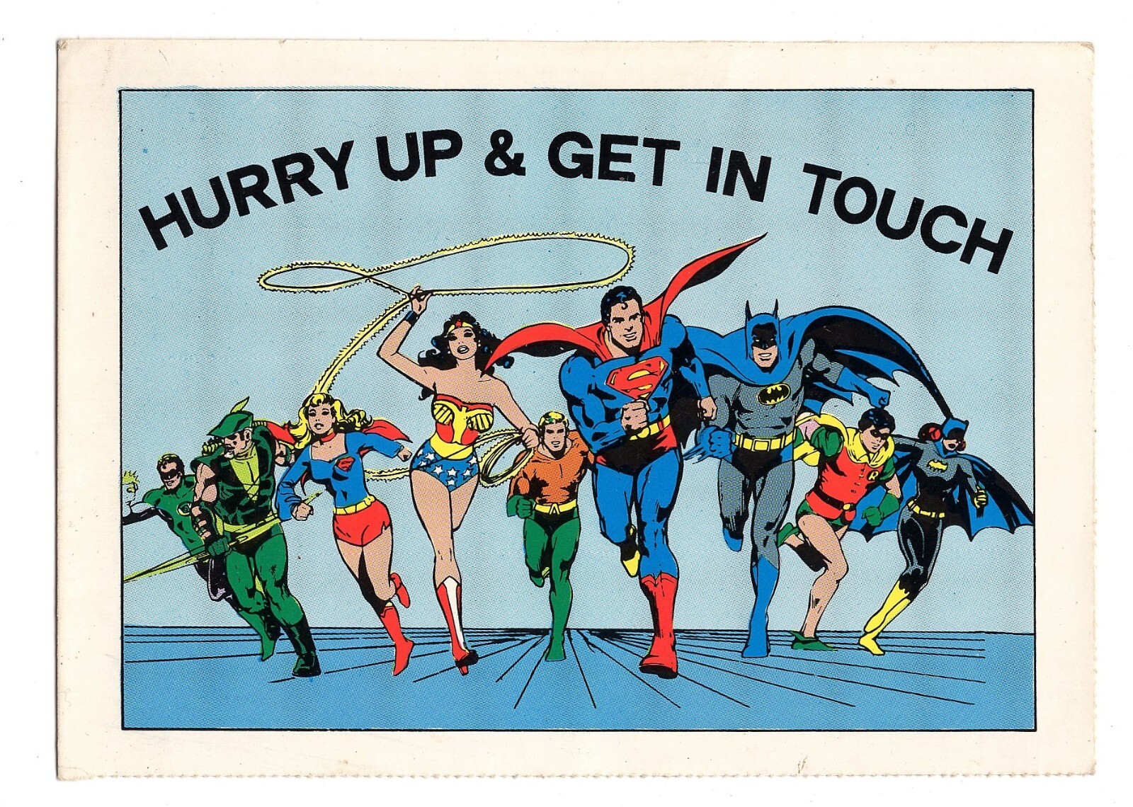 (2) ORIG 1981 DC COMICS SUPER HEROES POSTCARDS - UNUSED