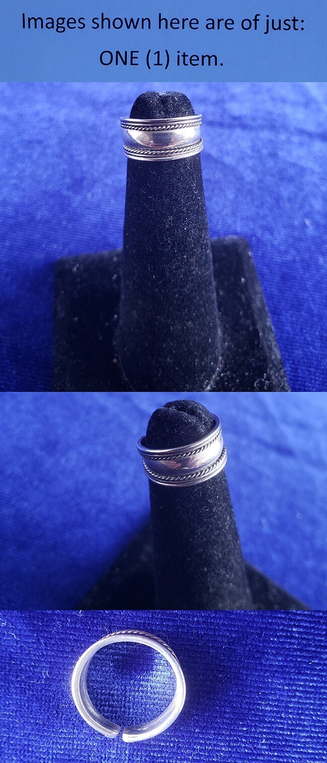925 Sterling Silver Toe Ring 25ri15
