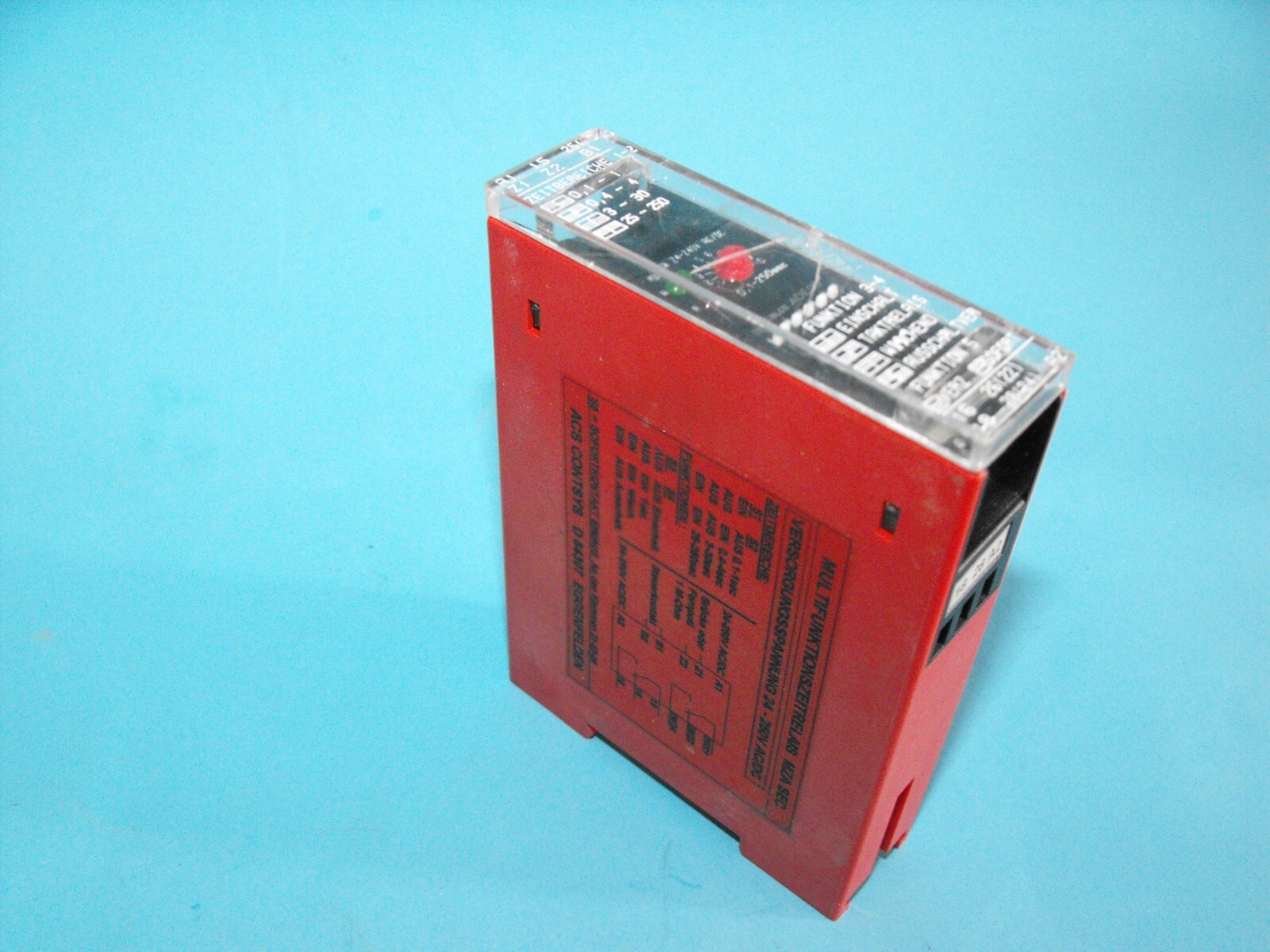 ACS Contsys MZA SEC.Multi Function Time Relay 0.1s -250sec.USED
