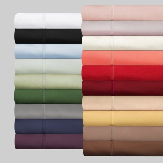 1200 Thread Count 100% Egyptian Cotton Sheet Sets (Style: Solid)