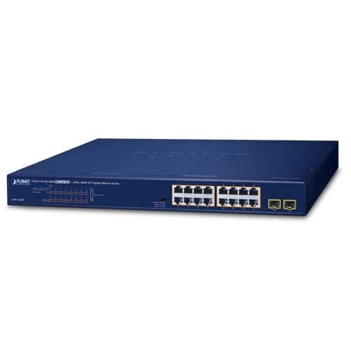 GSW-1820HP 16-Port 10/100/1000T 802.3at PoE + 2-Port 1000X SFP Gigabit