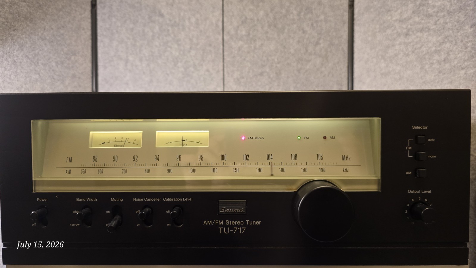Sansui TU-717 Tuner/Audiophile SOUND / Serviced / NM / Collectors GRADE
