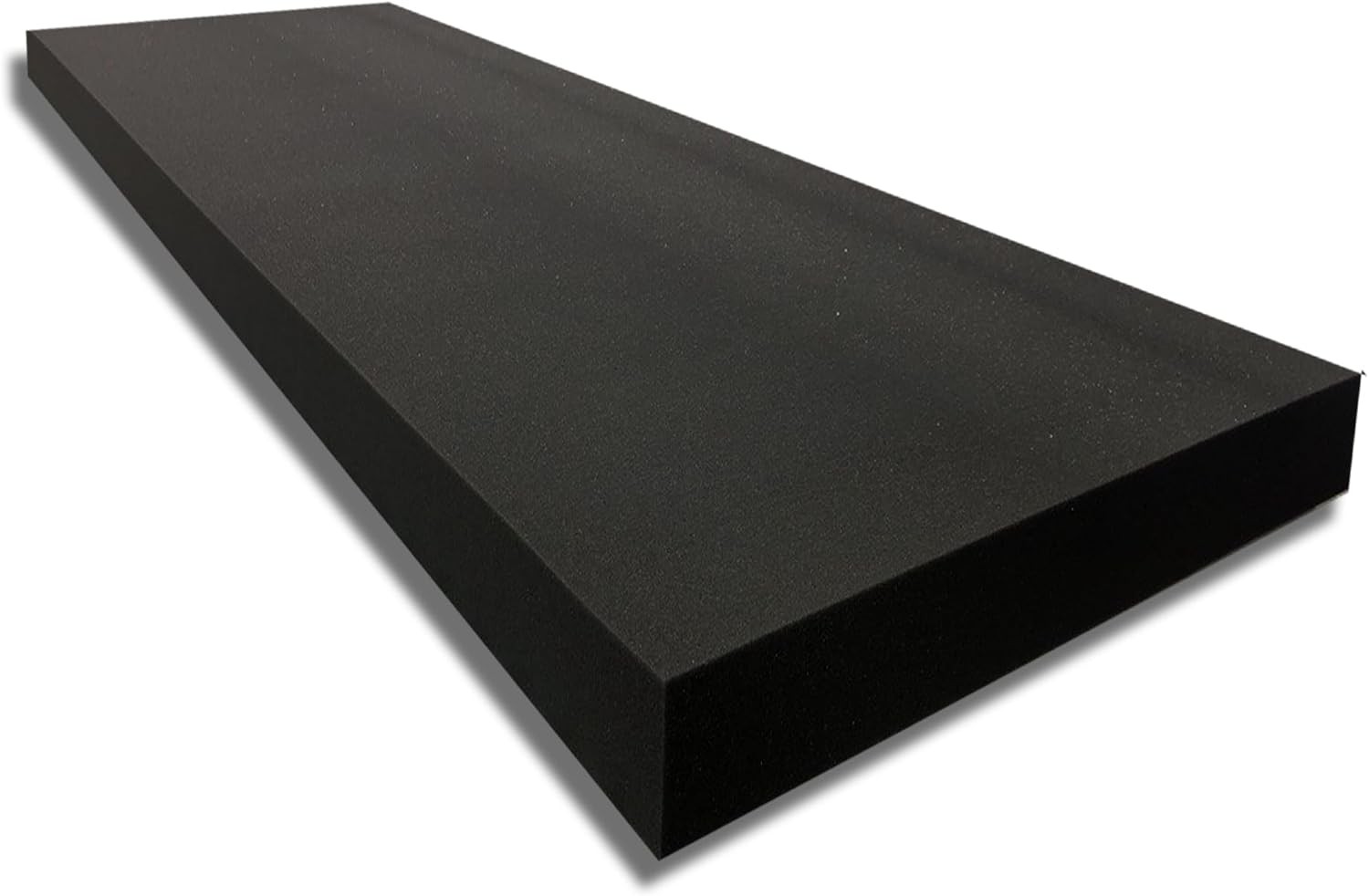 1" Thick x 24" Wide x 96" Long Charcoal High Density Foam Ideal for Foam Padded