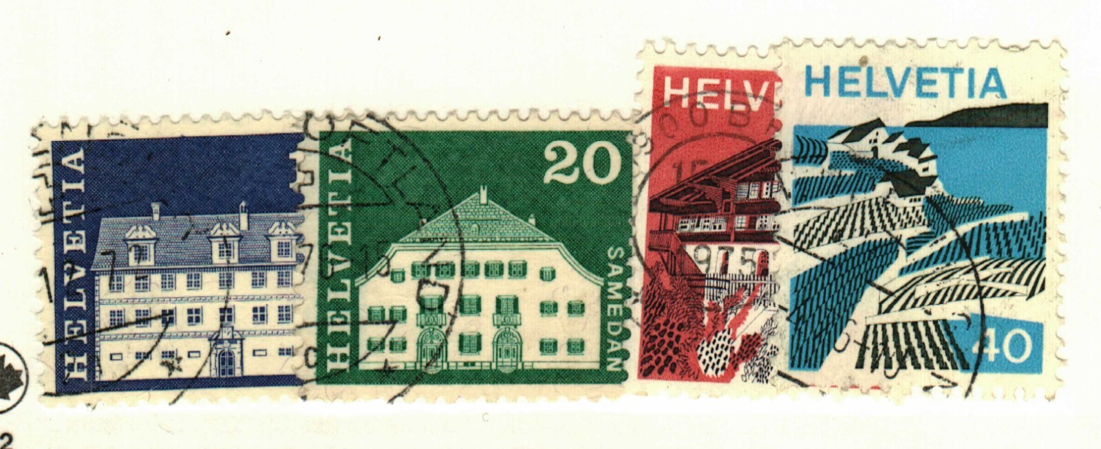 Switzerland #441, 443, 562, 564B used