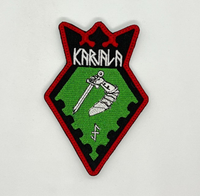 UKRAINIAN ARMY PATCH INTERNATIONAL KARELIAN BATTALION HOOK BADGE UKRAINE WAR