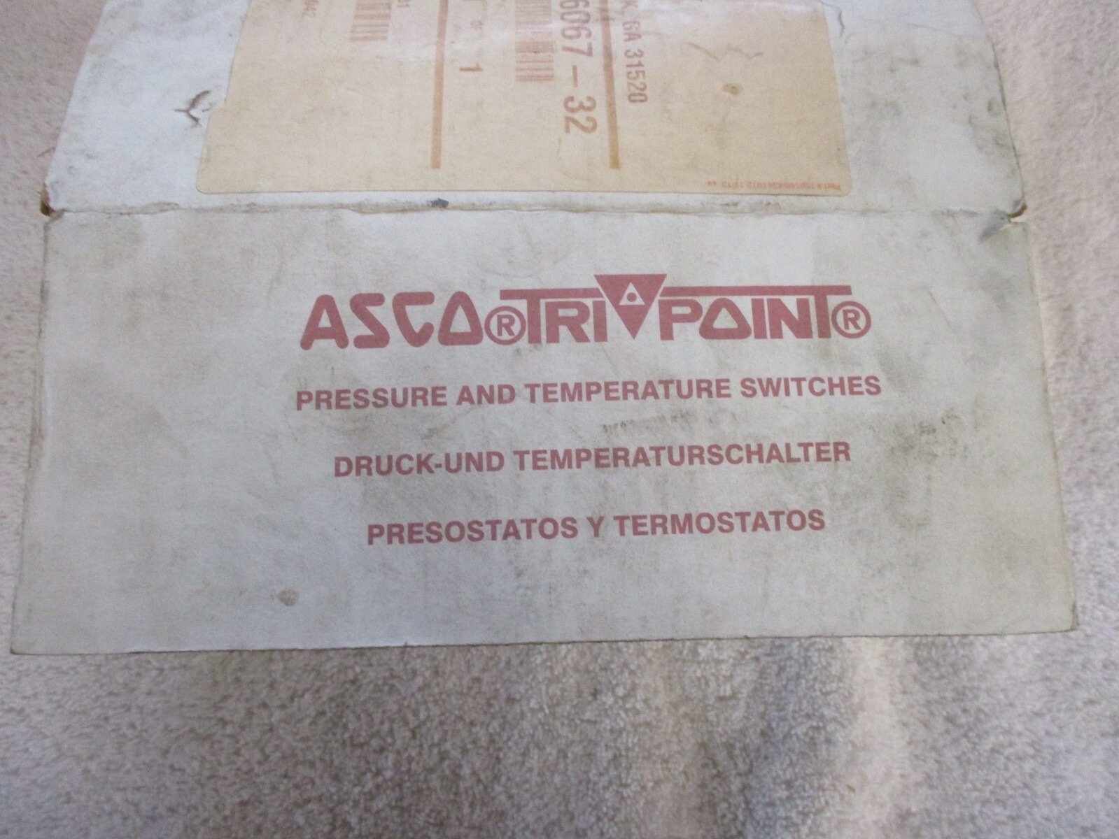NIB ASCO TRI POINT Pressure Switch SA32D