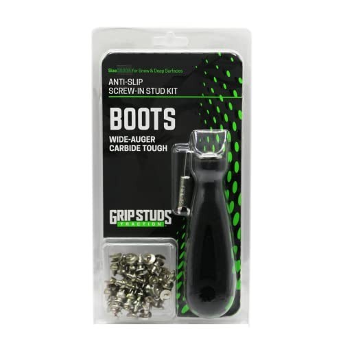 3000A Wading Boot Studs - 28 Pack Tungsten Carbide Traction Spikes with Tool