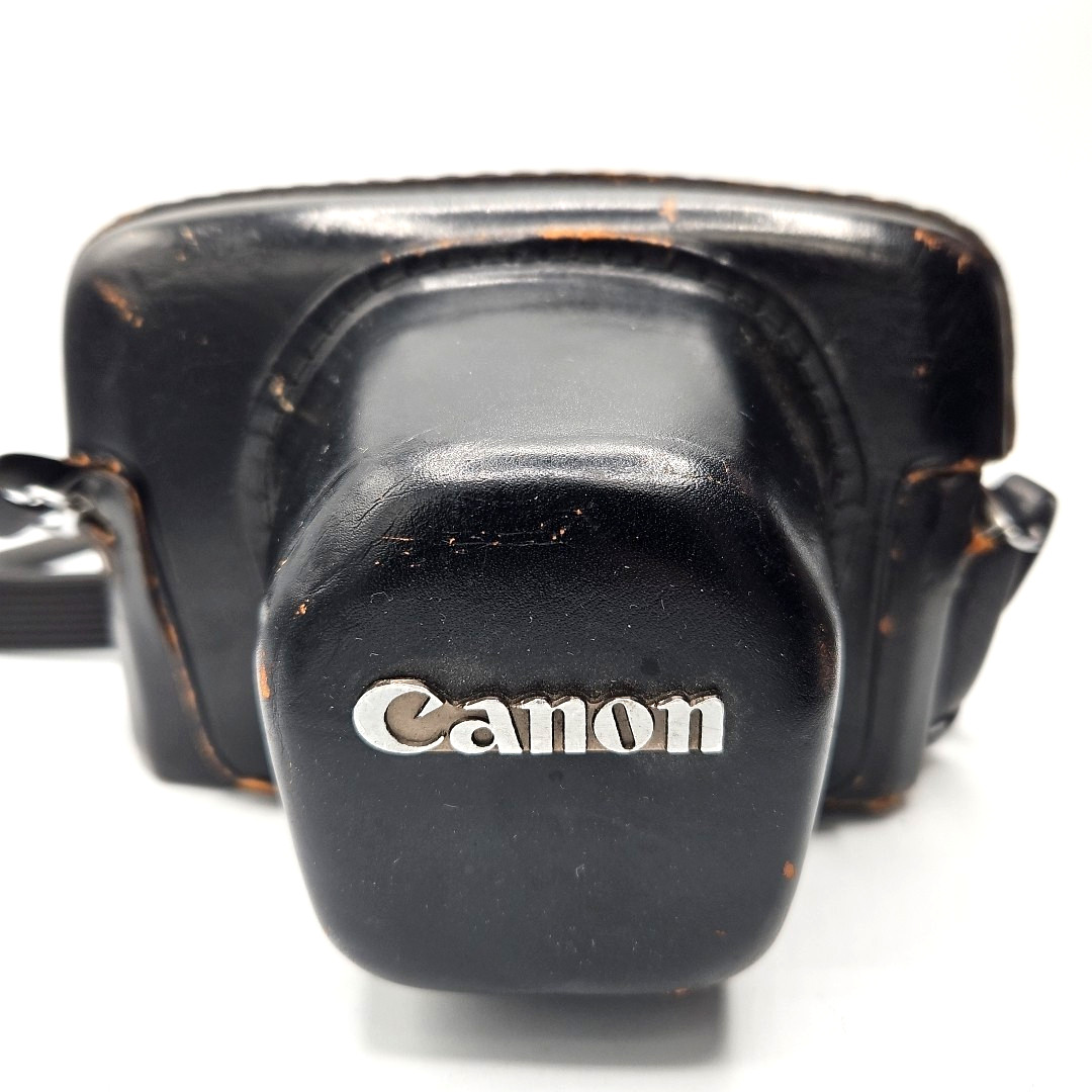 Vintage Canon Leather Hard Shell Case For Canon F Series SLR Film Cameras