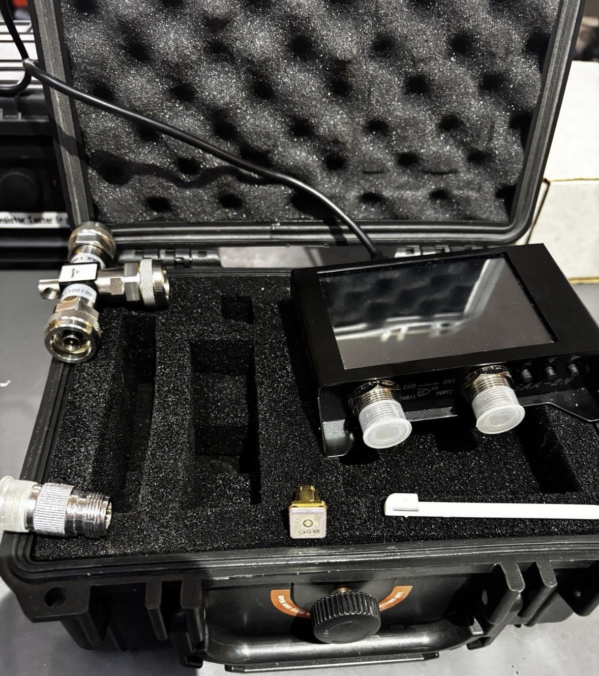 NanoVNA SAA-2N Vector Network Analyzer 50kHz-3GHz + SOLT Kit - Powered On