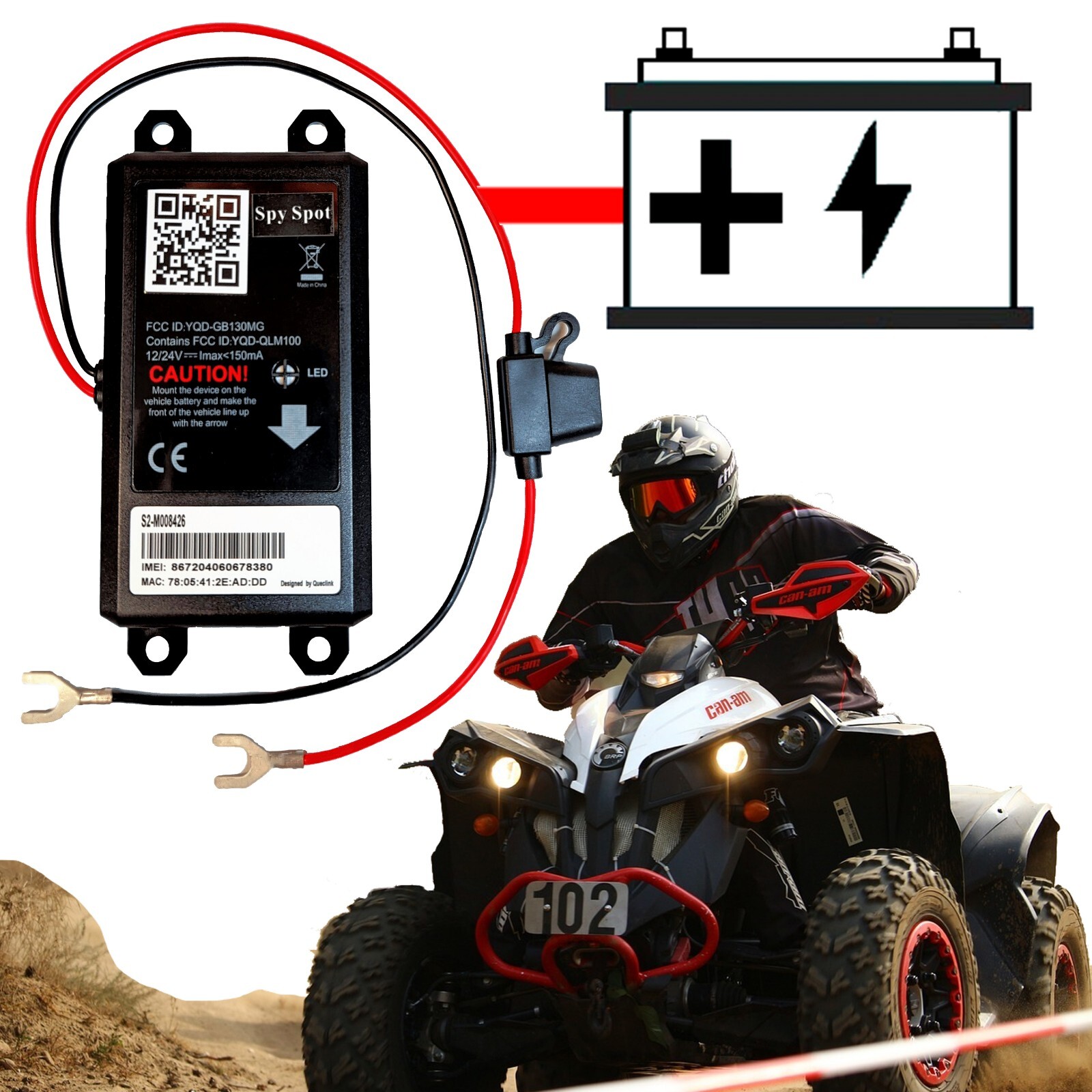 SPY SPOT GB130 MOUNTED GPS TRACKER 4G LTE VEHICLE TRACKER