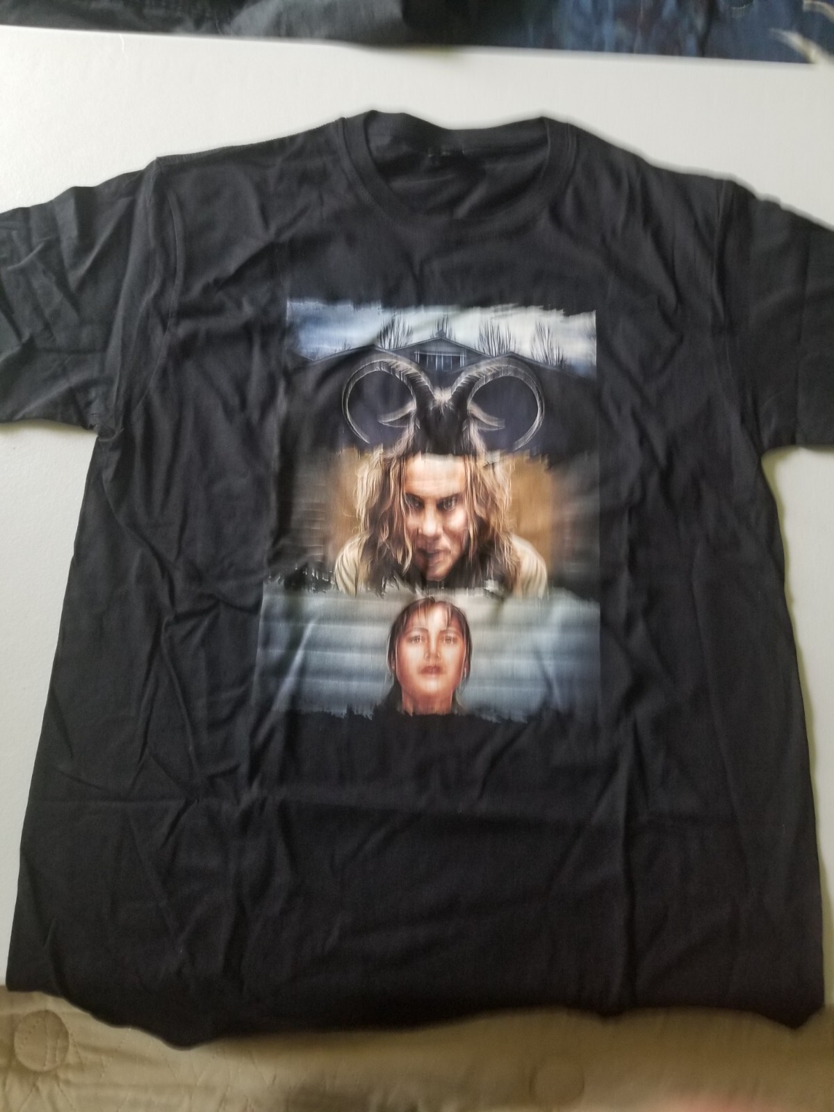 ZOBIE FRIGHT LONGLEGS INSPIRED T SHIRT SZ L CLR BLACK BNNW