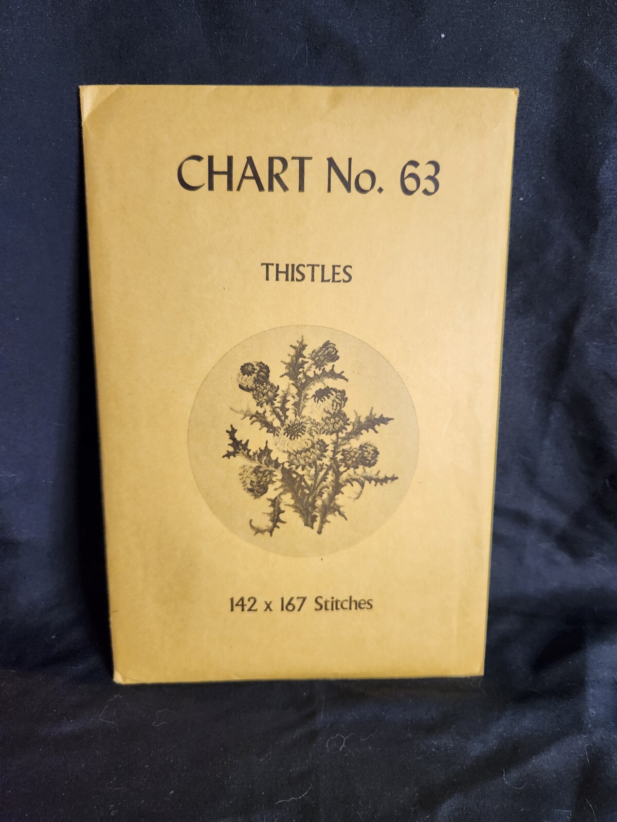 Babs Fuhrmann Petit Point Chart No. 63 Thistles 142x167 Vtg Rare