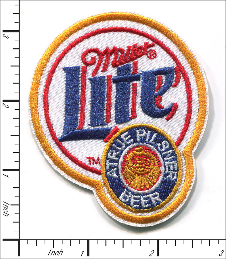 20 Pcs Embroidered Iron on patches Miller Lite Beer 67x80mm AP065Li1