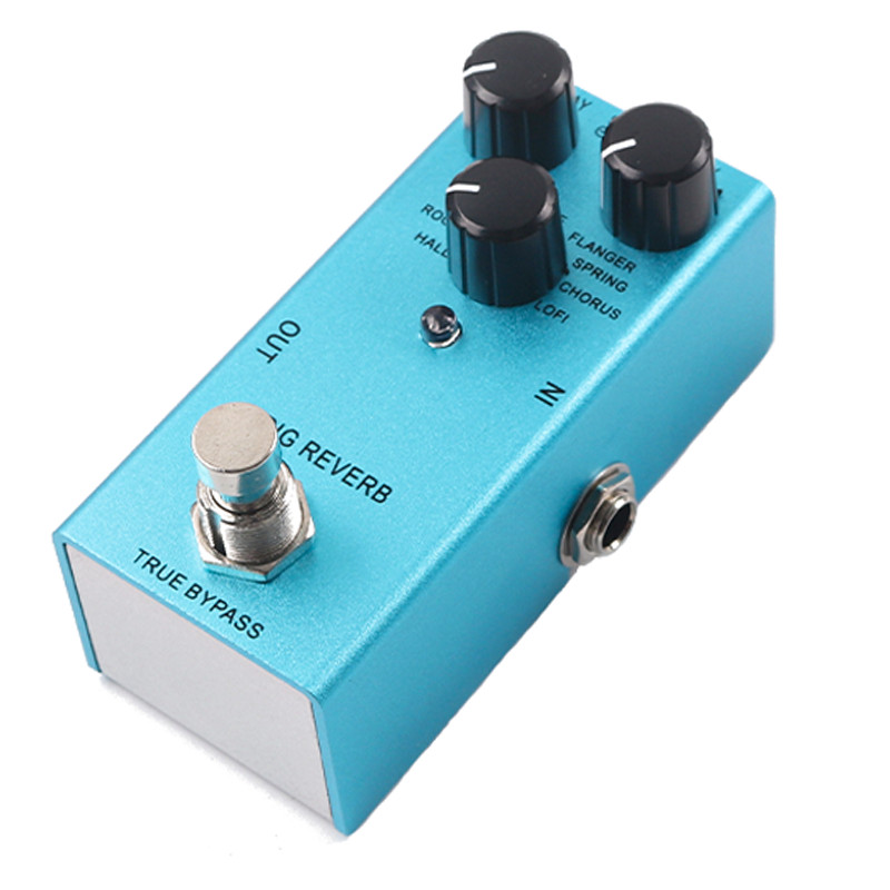 Digital Reverb Pedal Electric Guitar Effect Reverb Pedal 9 Modes Room Hall Echo