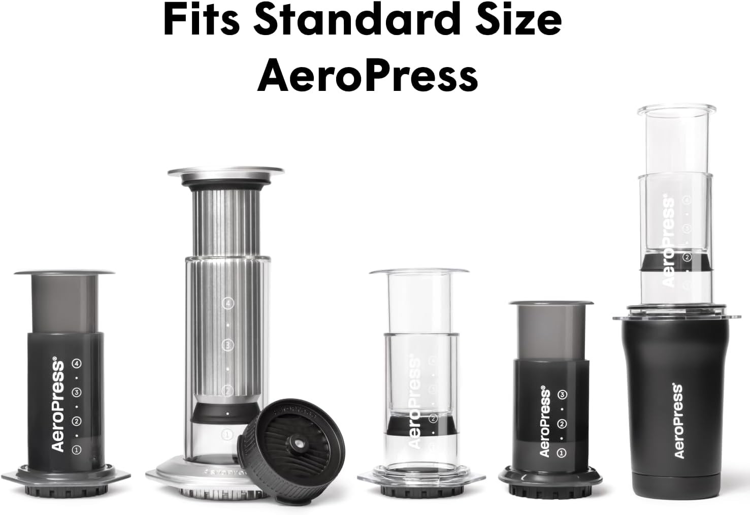 Flow Control Filter Cap, Stops Drip for Full Control Over Grind Size