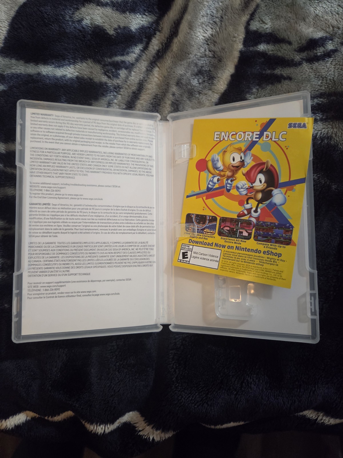 Sonic Mania *CASE ONLY!* - Nintendo Switch - No Game