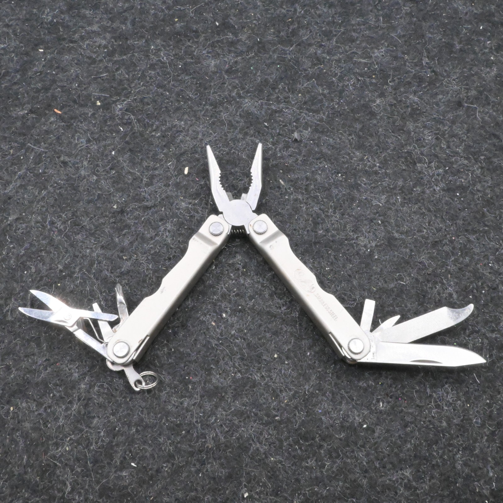 Sheffield 12016 Mini Precision Multi Tool Pocket Folding Pliers Stainless Steel