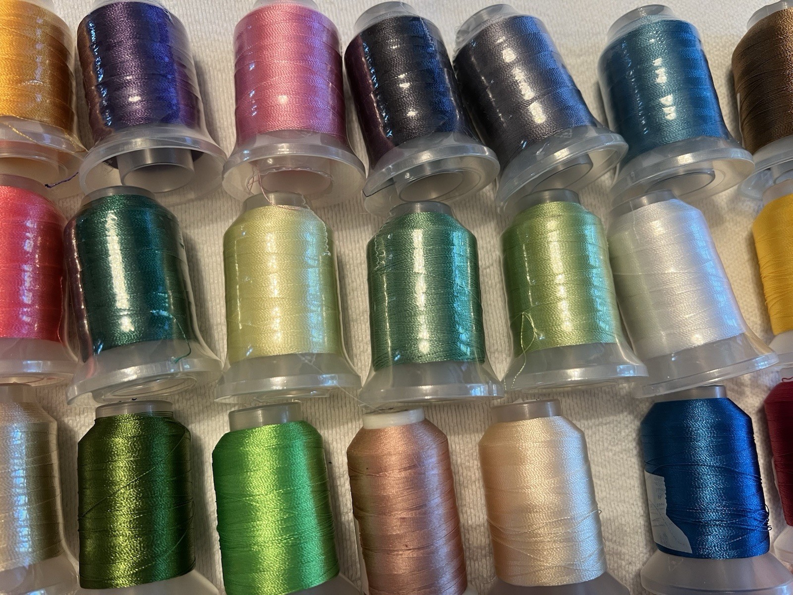 embroidery thread spools