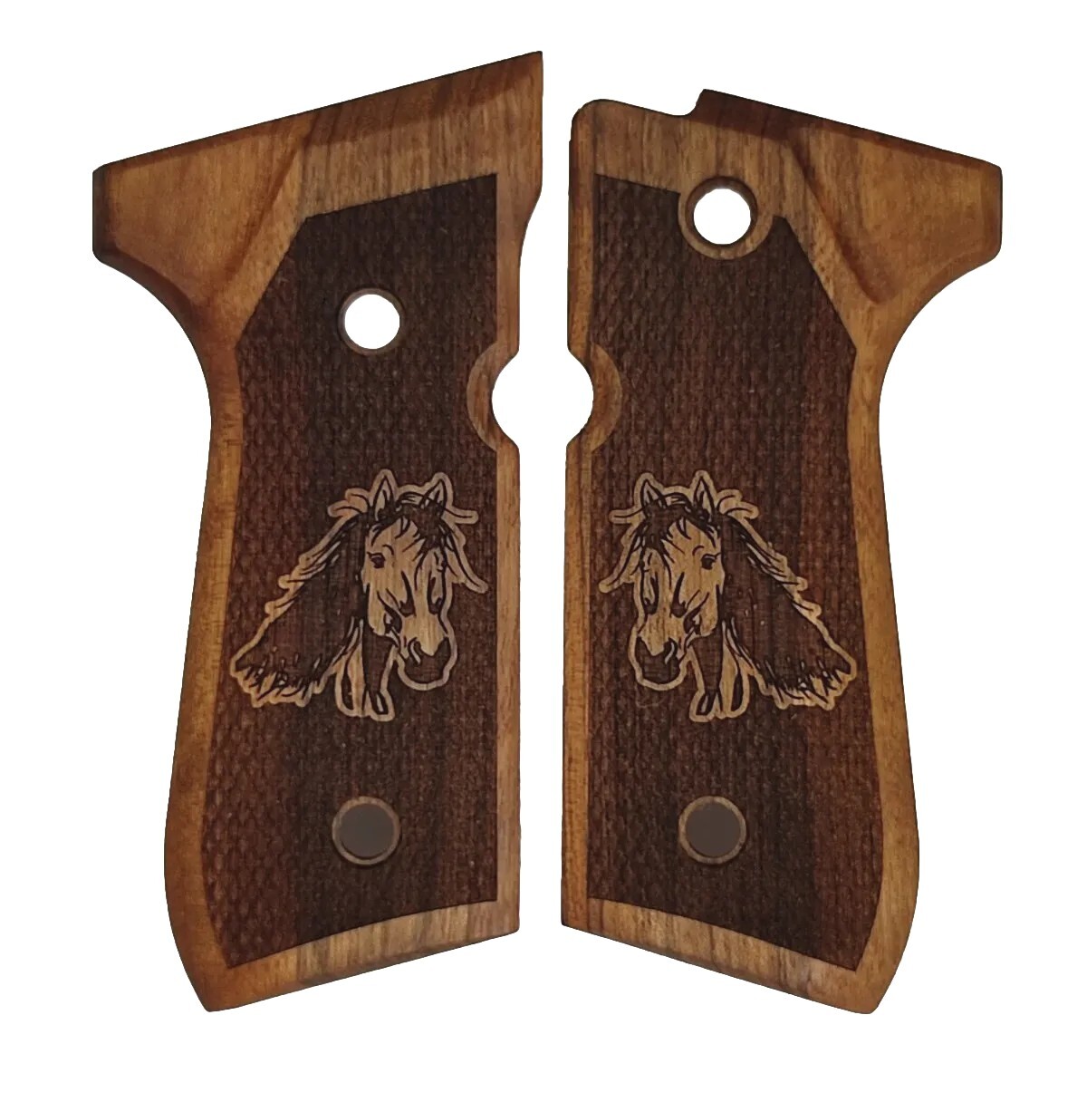 Beretta 92FS 96 98 M9 Walnut Handgun Grips Pistolengriffe handmade Walnut Wood