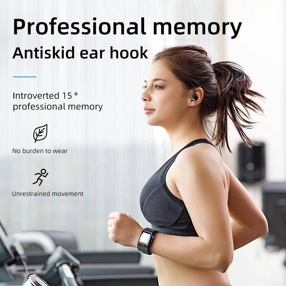 Headphones Wireless Earbuds 60hrs Playback Over-Ear IPX7 Waterproof Earphones US