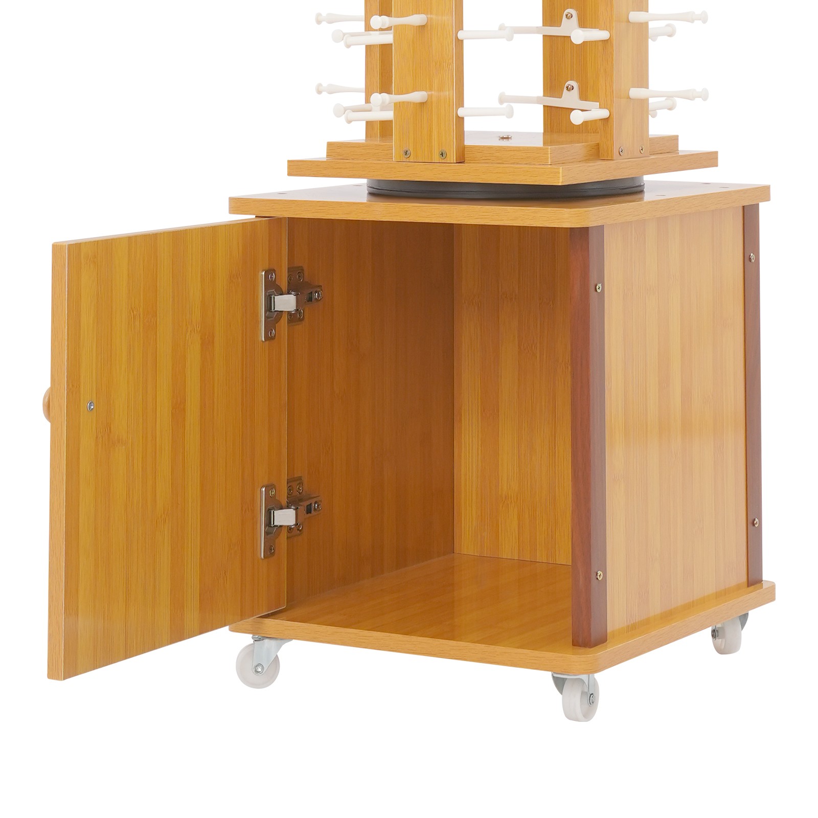 72-Pair Eyeglass Display Rack Rotating Glasses Storage Stand Floor-standing
