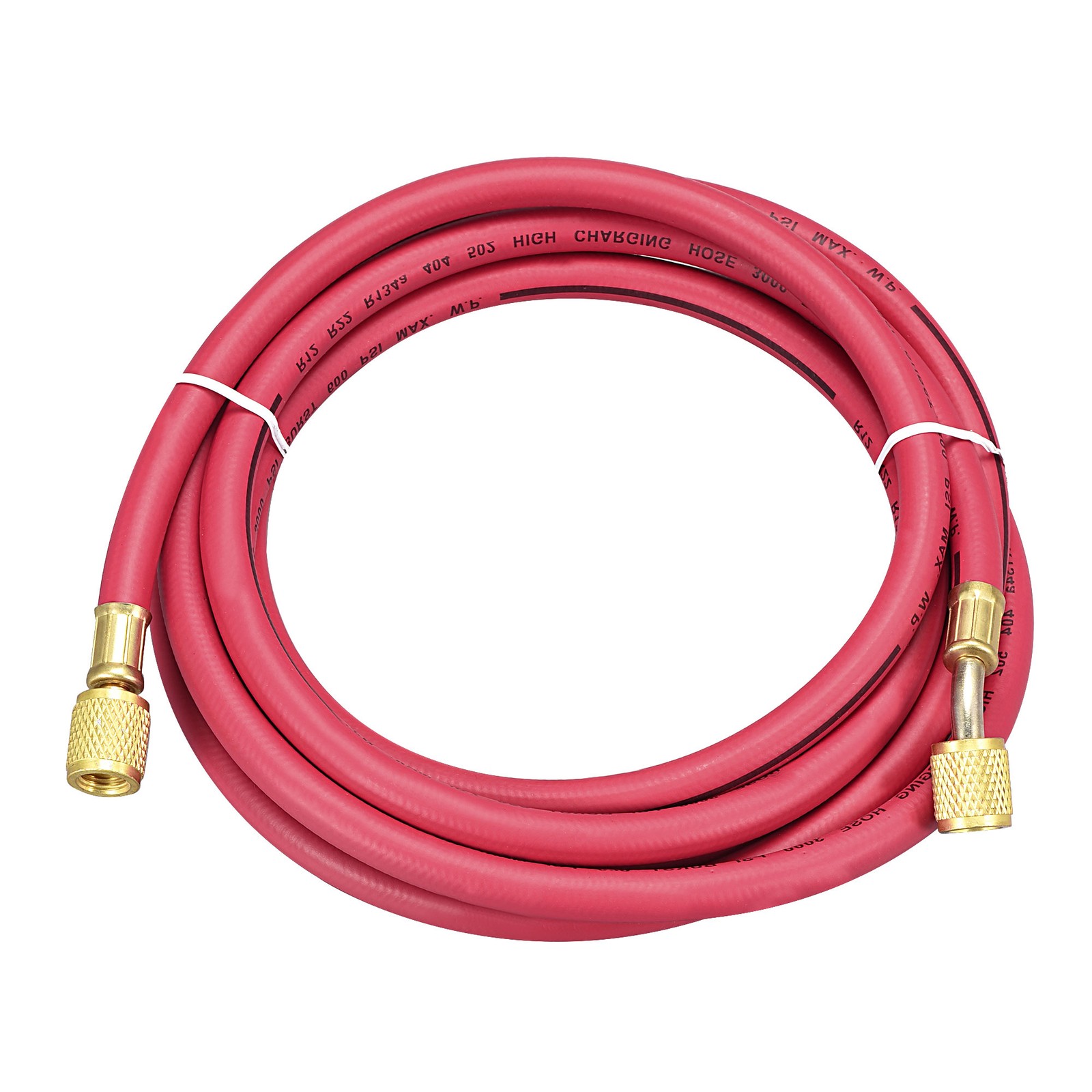 Charging Hose Tube 3.0M Length 1/4SAE Thread 600Psi for AC Refrigeration Red