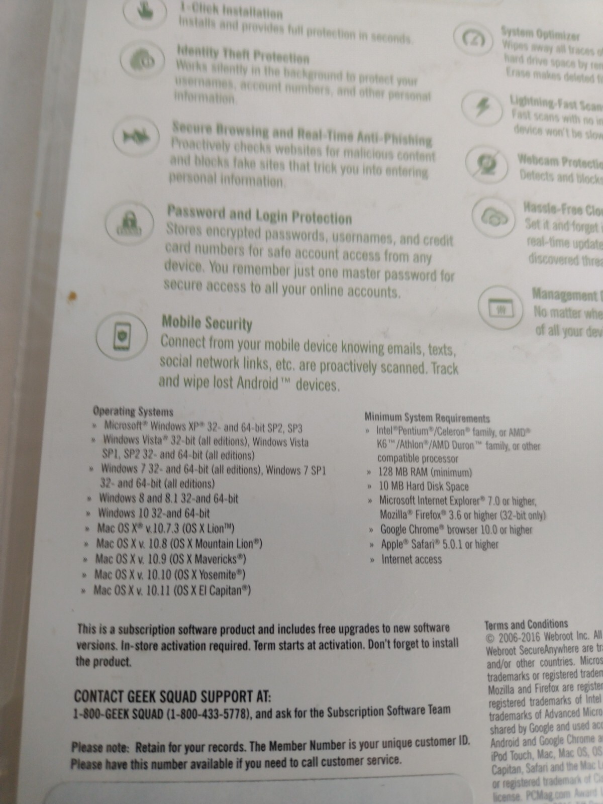Webroot Secure Anywhere Internet Security Windows 10 Compatible 3 Devices KEY