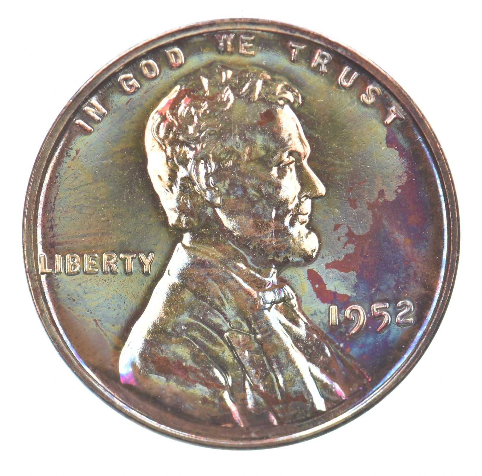 1952 Lincoln Wheat Cent Beautiful Tone Proof *9290