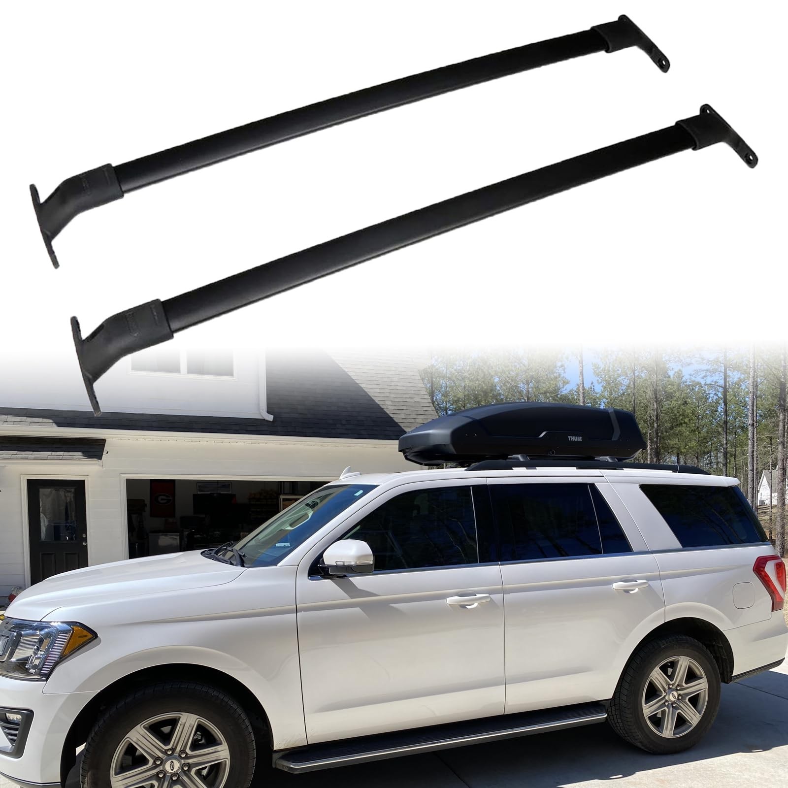 Roof Rack Cross Bars for 2018-2026 Ford Expedition/2018-2024 Lincoln Navigato...