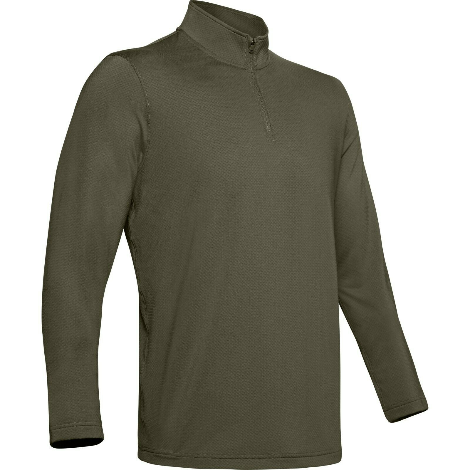 Under Armour 1343352 Men's UA Lightweight 1/4 Zip LS Shirt, OD Green, Small