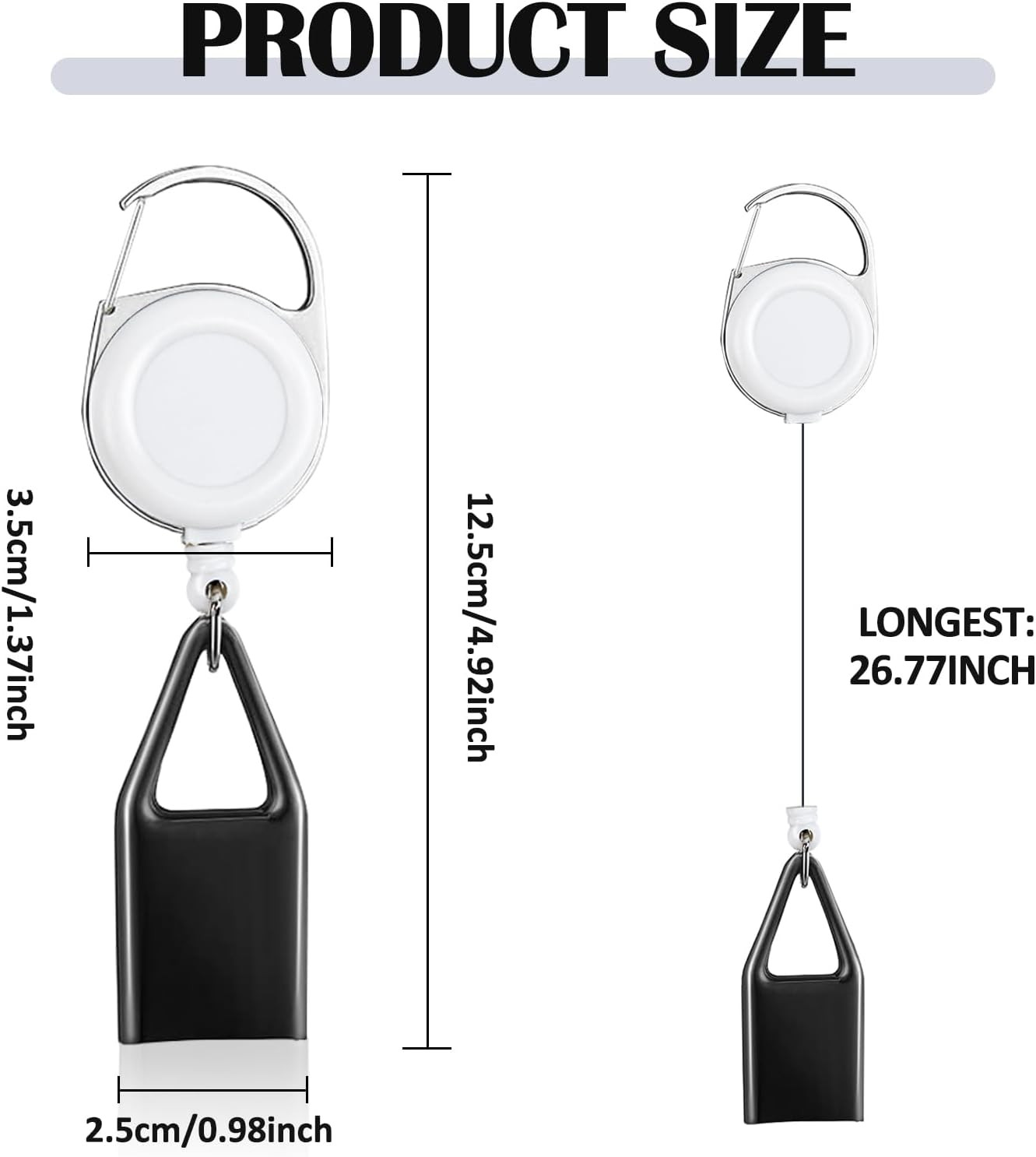 6-Pack Retractable Lighter Leashes � Multicolor Keychain Lighter Holders