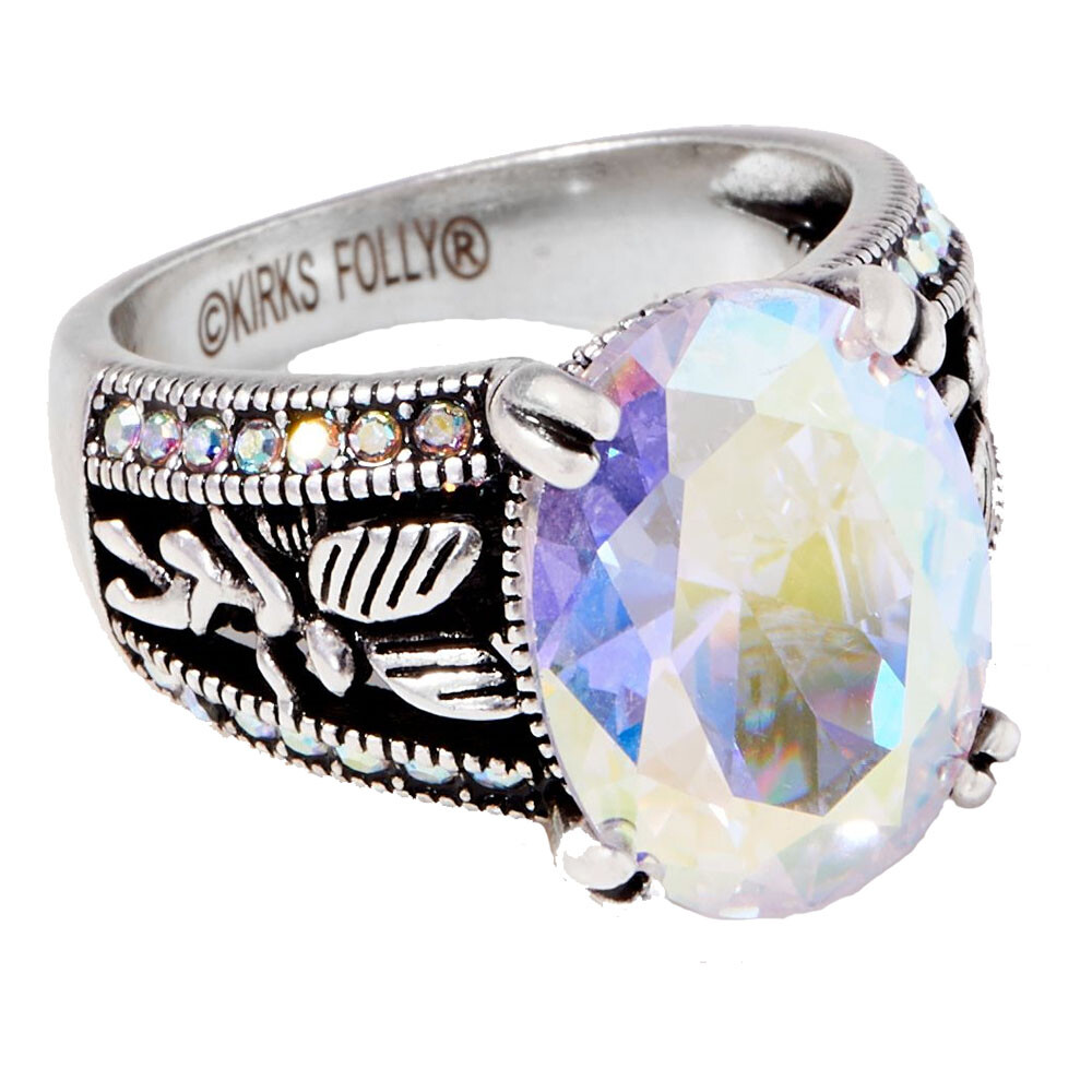 KIRKS FOLLY  FAIRY MAGIC RING  Size 5    silvertone