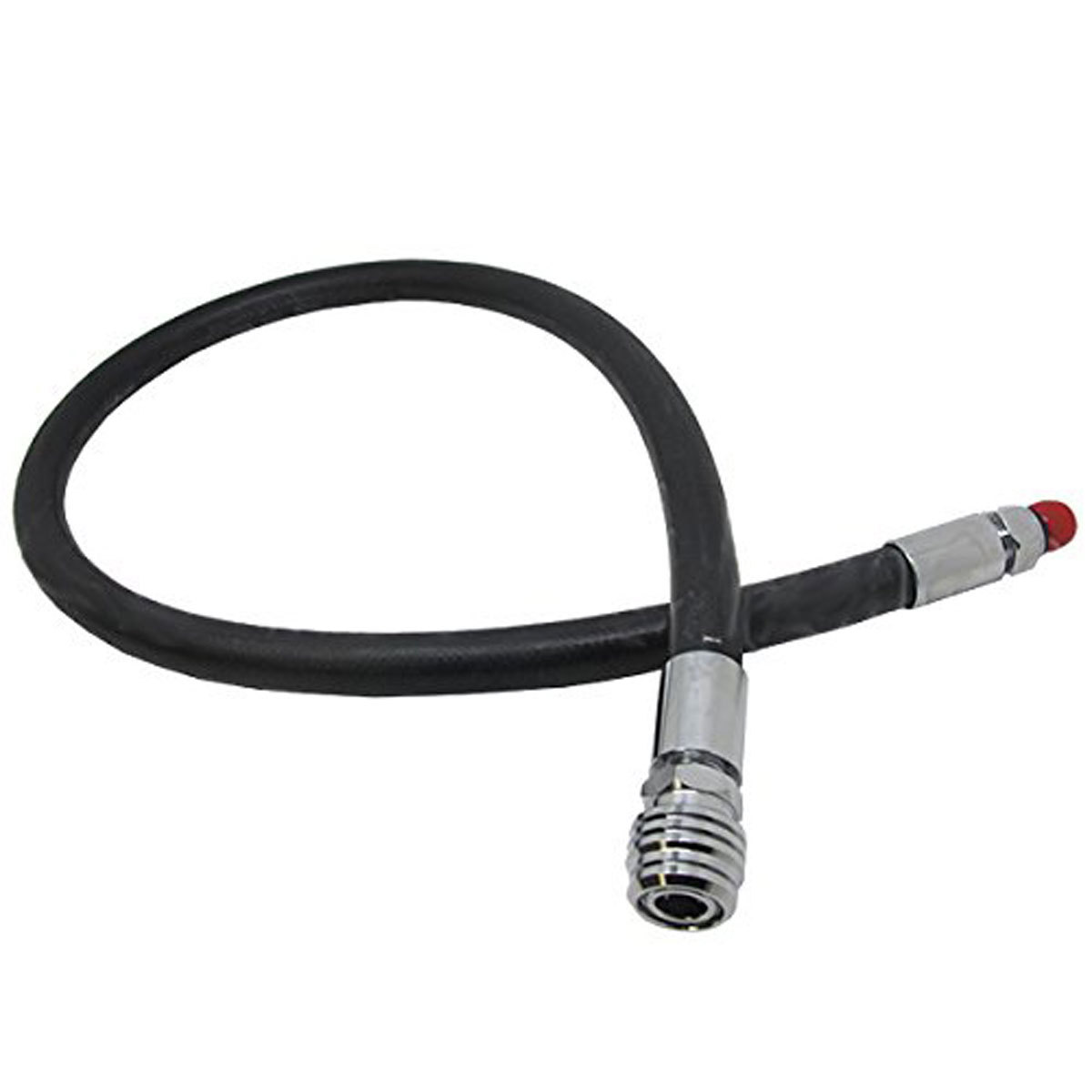Low Pressure 24" Rubber BCD LP QD Inflator Hose Dive Scuba BK
