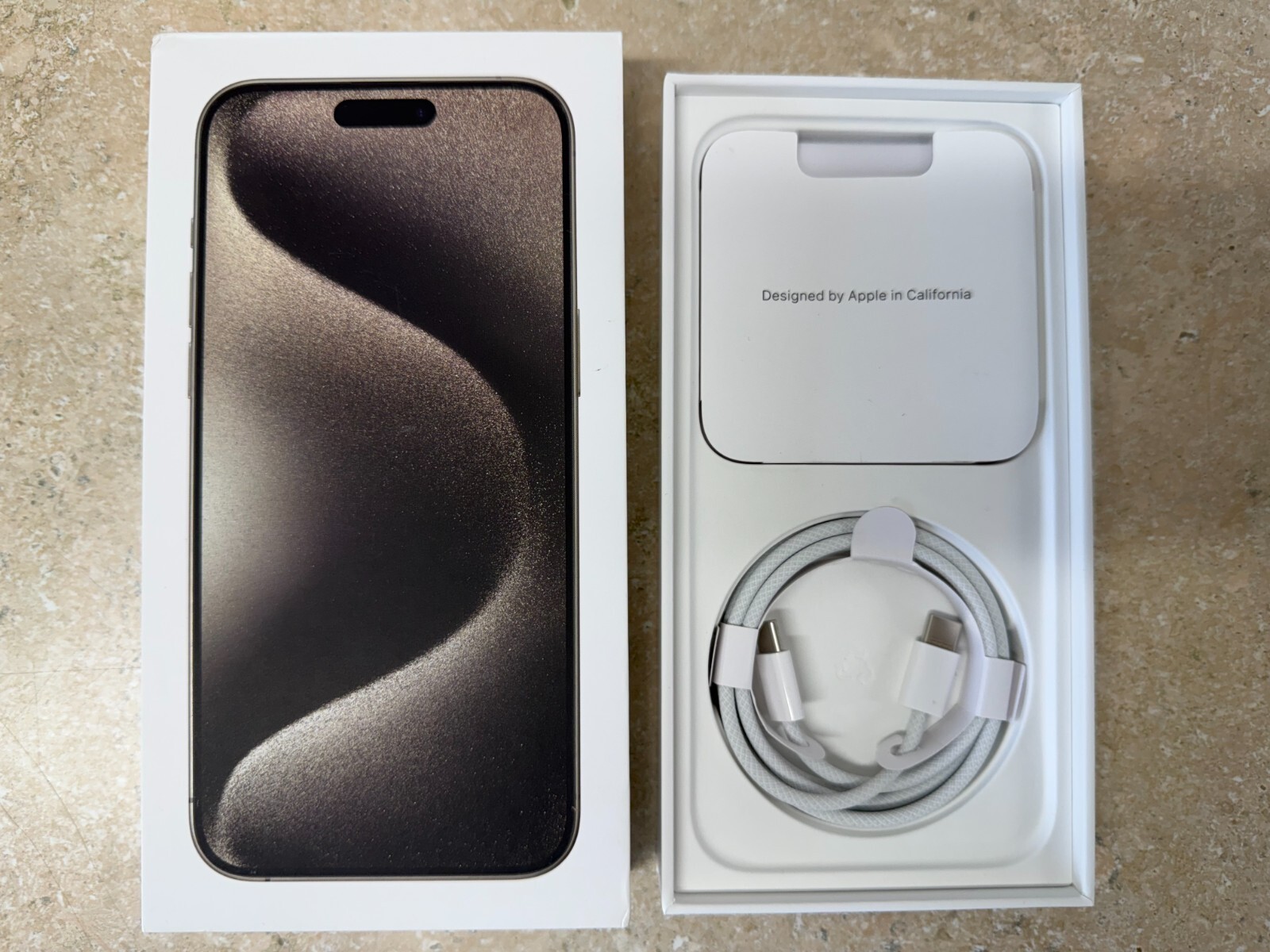 Original Apple iPhone 15 Pro Max Retail Box with USB-C Charging Cable New