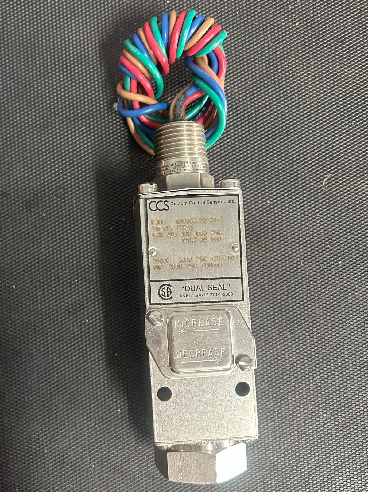 6900GZE20-7042 CCS Dual-Snap Pressure Switch