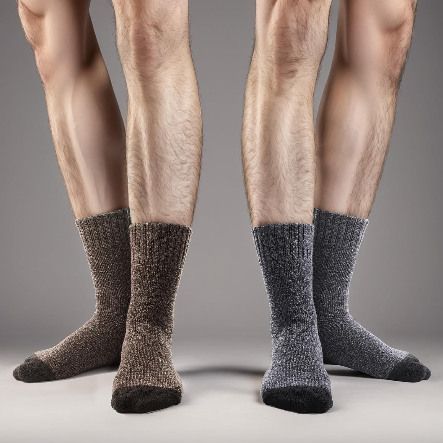 5 Pairs Men’s Thick Thermal Winter Socks – Soft Hiking & Indoor Outdoor Socks