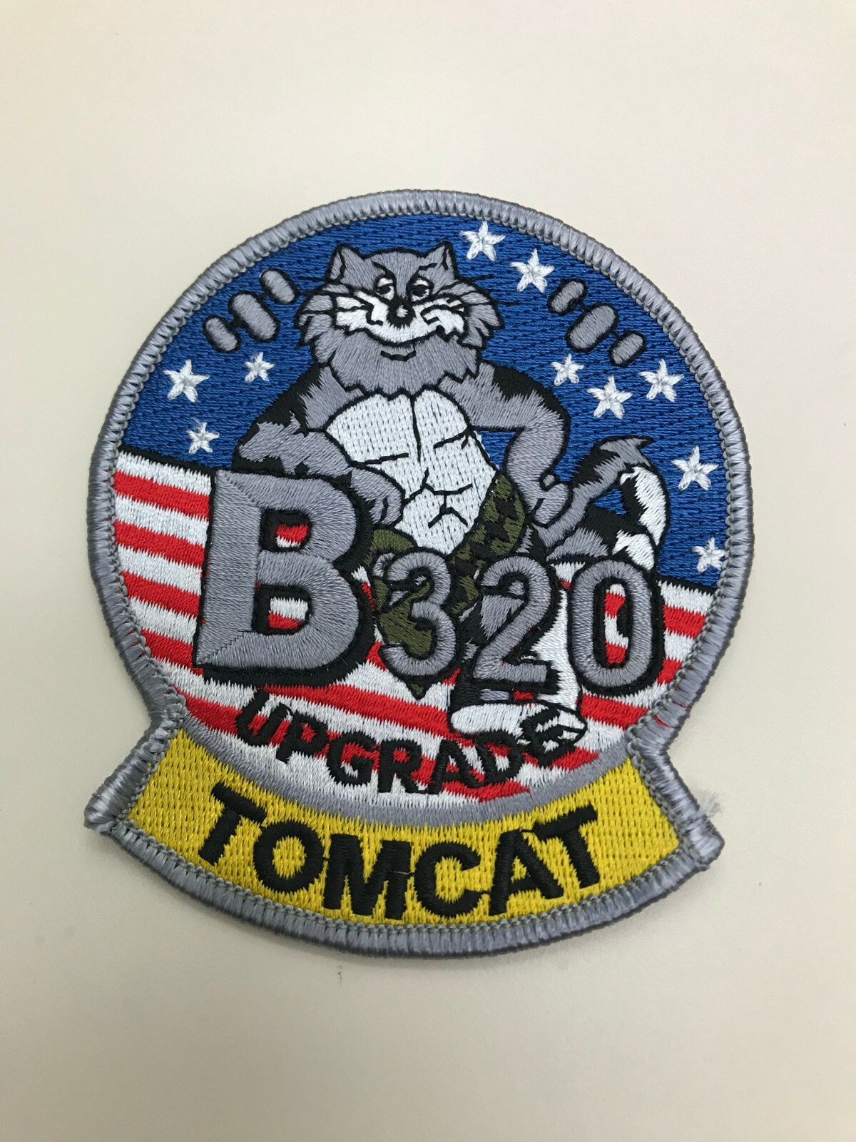US NAVY TOMCAT F-14 B320 UPGRADE EMBROIDERED PATCH
