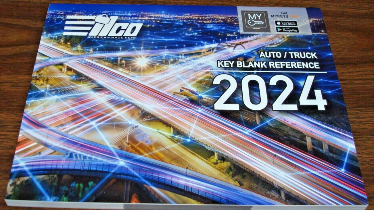 NEW Locksmith ilco 2024 Auto / Truck Key Blank Cross Reference  Book 185 Pages