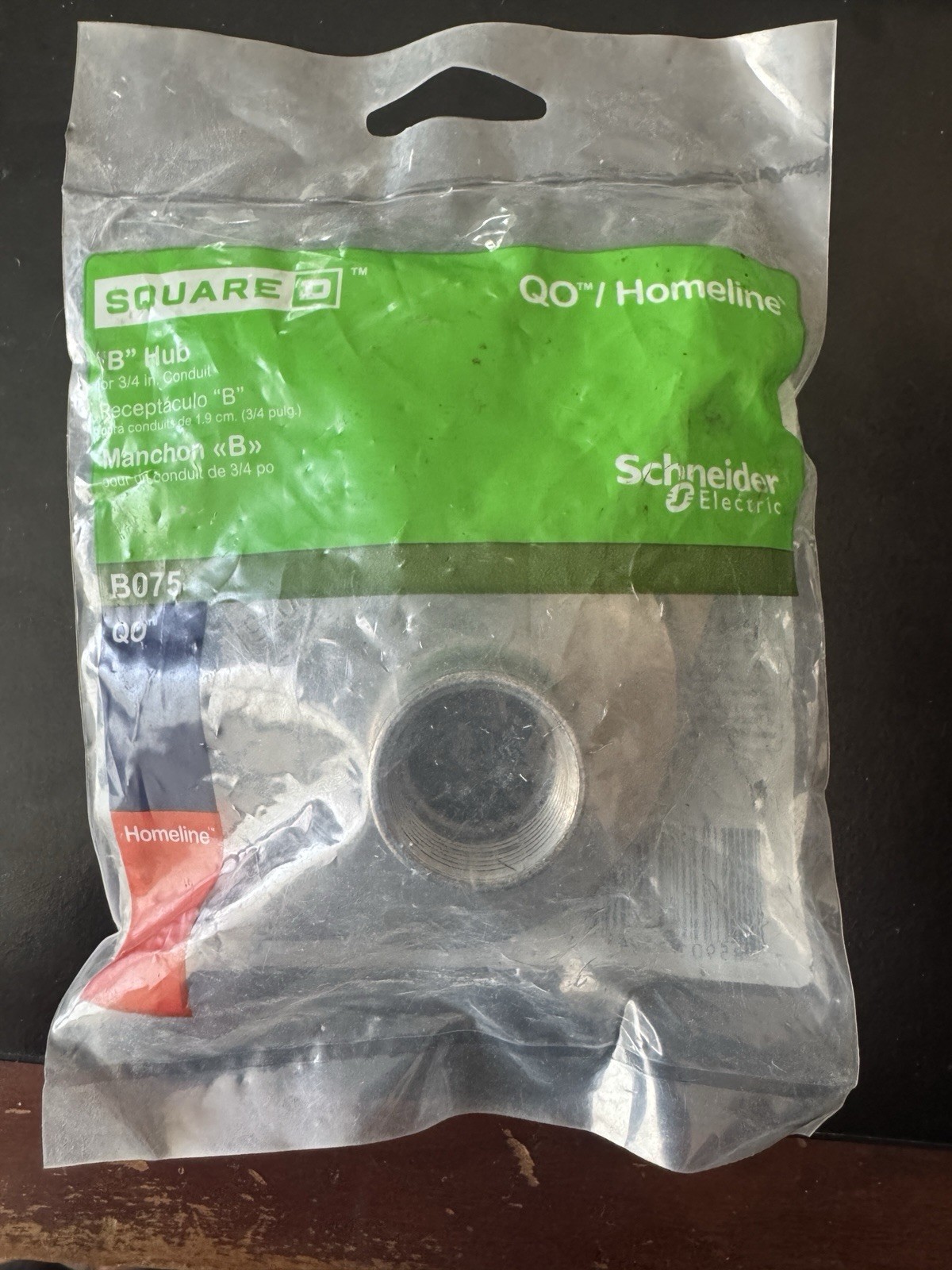 (1) Square D QO/HOM  B075 HUB 3/4” - Conduit Electrical Panel Hub (35 Available)