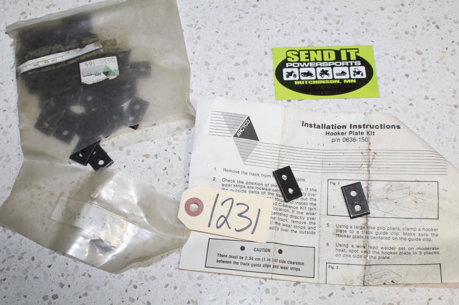 A18	NOS Arctic Cat	47 PACK 2 Hole Hooker Backer Plates 	0636-164