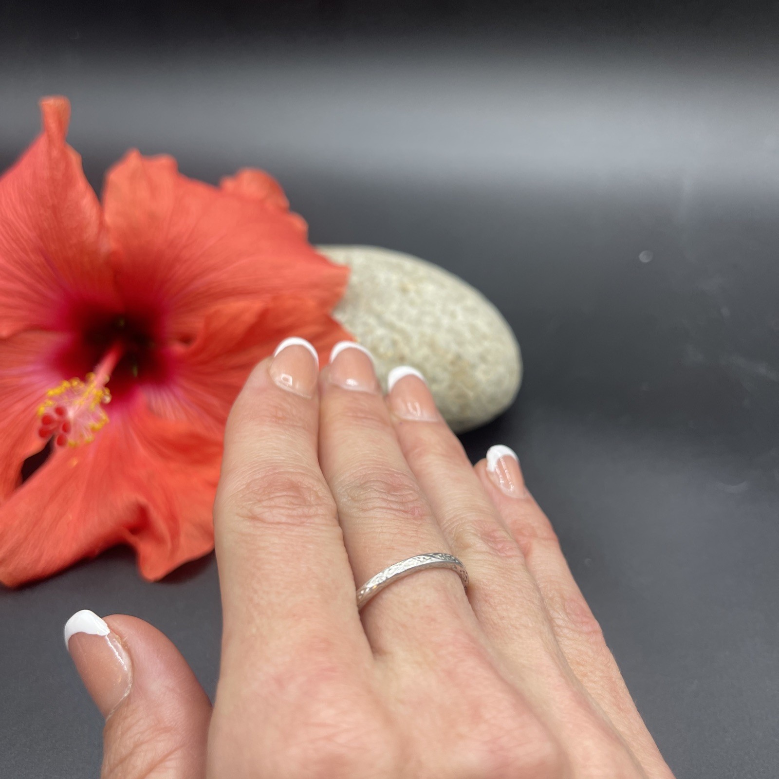 Stunning Unique Handmade 925 Sterling Silver Stackable Band Ring #B107