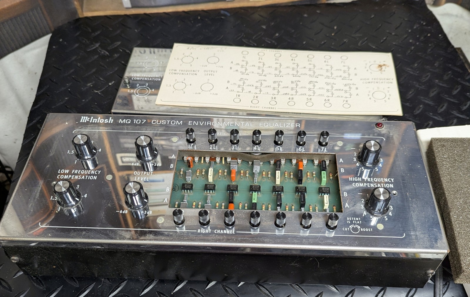 McIntosh MQ-107 custom environmental equalizer with capacitor kit