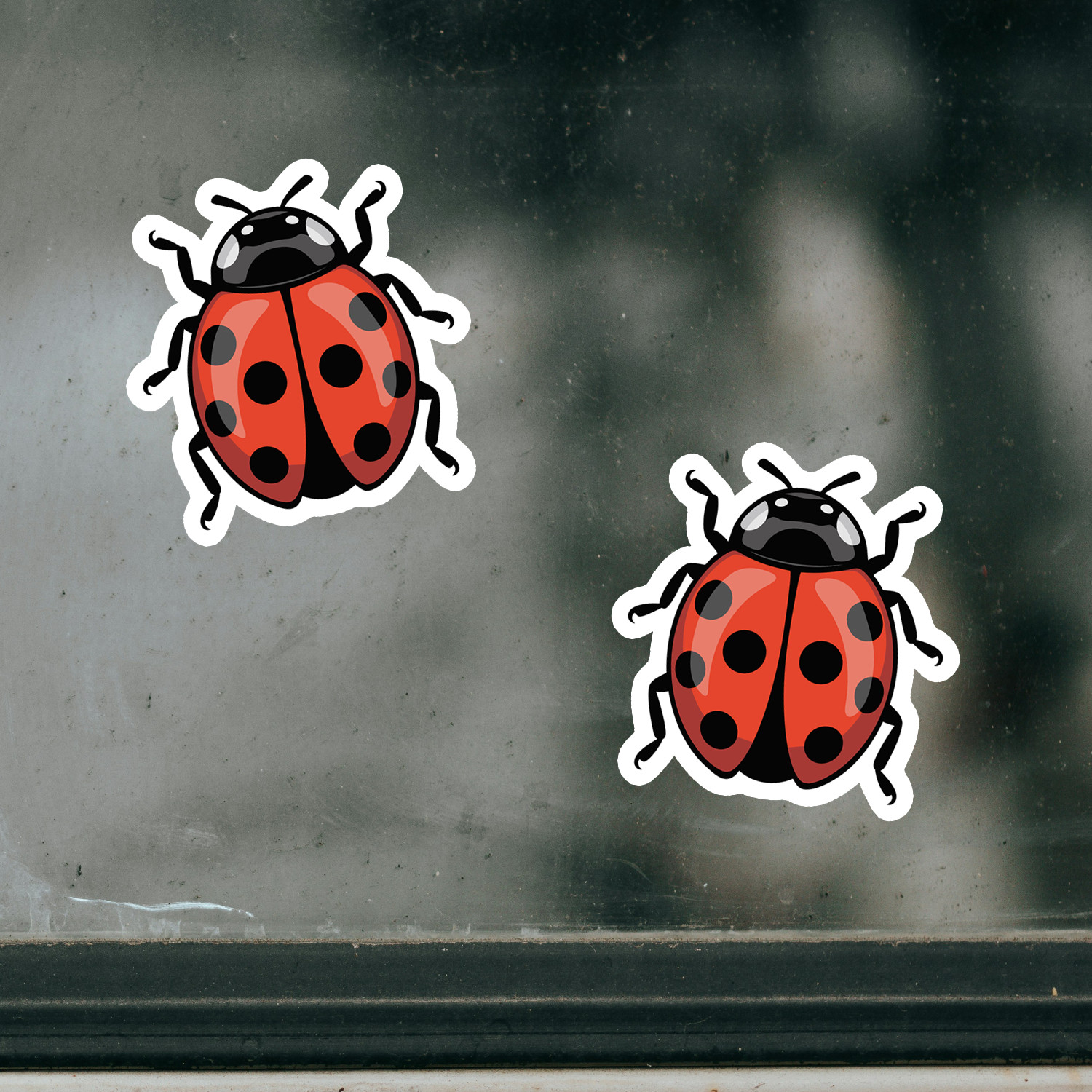 2" Ladybug Stickers Bundle 10 Pack - Bugs Insects Decal Sticker Ladybugs Insect