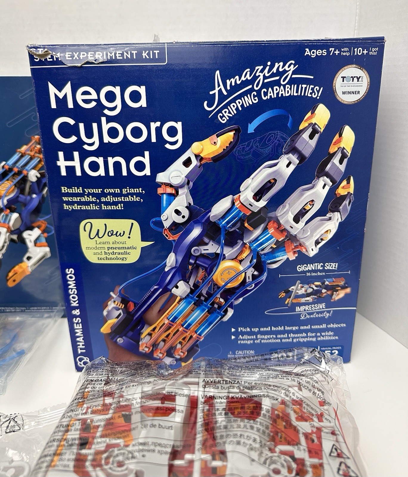 Thames & Kosmos Mega Cyborg Hand STEM Science Kit Hydraulic Robot New Open Box