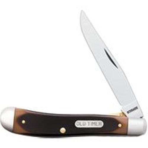 NEW SCHRADE KNIVES 194OT BROWN GUNSTOCK TRAPPER KNIFE