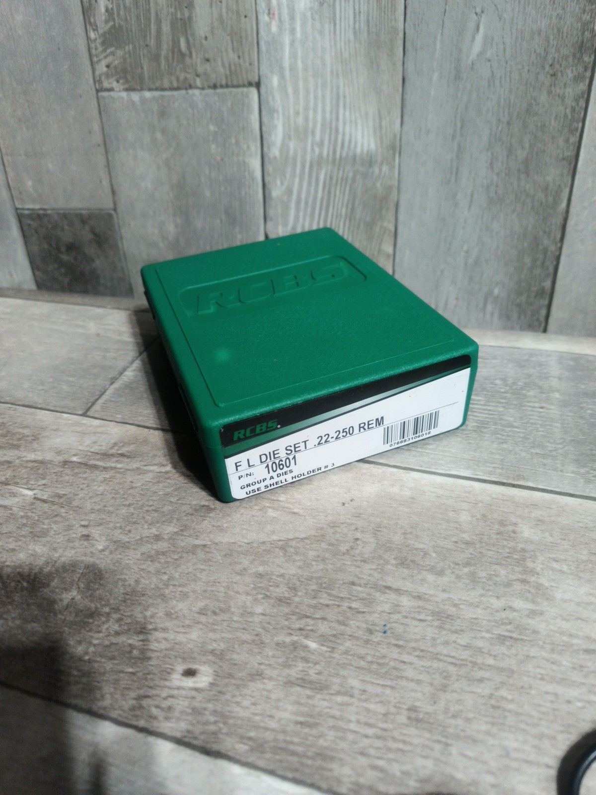 RCBS F L Die Set 22-250 REM # 10601 Group A Holder #3 NEW SEALED