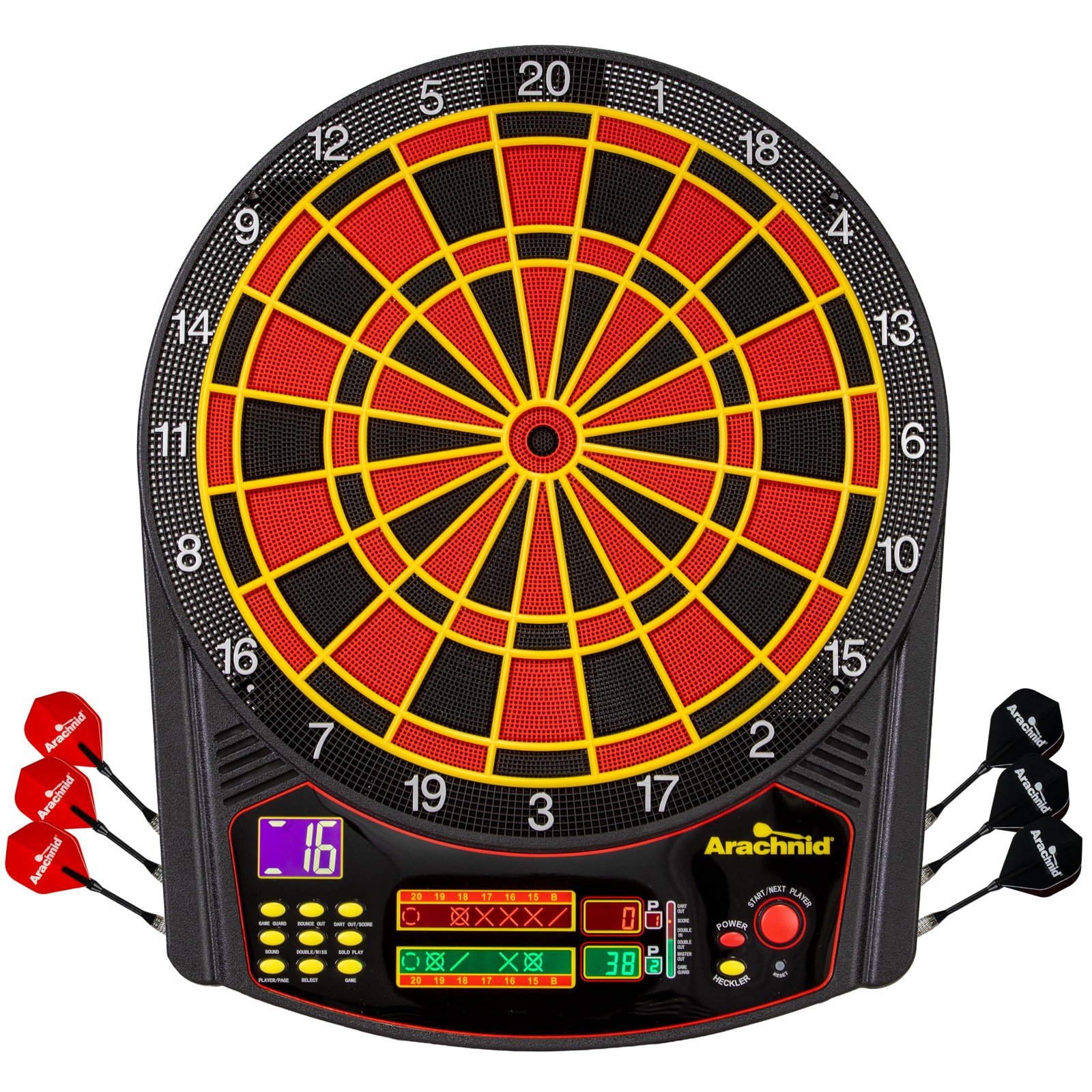 Arachnid CricketPro 450 Electronic Dartboard – 15.5” Regulation Size – 31 Ga...